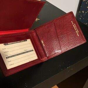 NWT Elegant Red Leather Wallet